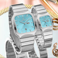 Modern Couple Watch Set | Square Dial for a Coordinated Look