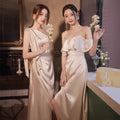 Matching Satin Bridesmaid Dresses - Simple & Luxurious Formal Party Gowns
