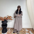 Long Double-sided Wool Coat In Korean Style