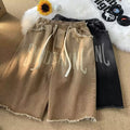 Retro Hip Hop Elastic Waist Shorts - whimsywagon