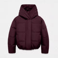 Two-tone Hooded Cotton Padded Jacketcoat - whimsywagon
