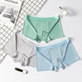 Men's ice silk underwear by CJ, plus size summer traceless ventilation underwear with breathable, lightweight fabric.