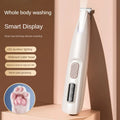 Waterproof cj dog paw trimmer with LED light, 18mm wide blade, designed for precise pet grooming and hair clipping.