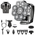 9D Rotary Head Shaver - 6-in-1 Cordless Wet/Dry Razor for Men | Rechargeable with Smart LED Display & Travel Lock
