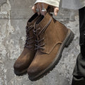 Outdoor Wear-Resistant Short Boots – Durable Matte Leather Ankle Boots for Men & Women