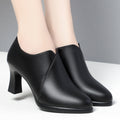 Comfortable Soft Leather Women’s Pumps – Deep Mouth Slip-On Office & Daily Wear Shoes