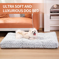 Plush Rose Velvet Dog Bed | Thick & Washable Pet Mattress