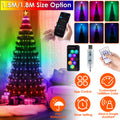 CJ collapsible Christmas tree with lights, 5ft or 6ft, waterproof, remote control, compatible with Alexa and Google smart home.