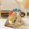 Rotating Cat Scratching Post | Solid Wood Base with Sisal Rope