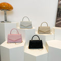 Women’s small square diamond-pattern handbag by CJ, stylish evening bag with a chic design and elegant craftsmanship.