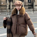 Korean Oversized Collar Coat - Fashion Puffer Jacket with Dramatic Lapels | Trendy Street Style