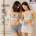 CJ French lace mesh jacquard sexy lingerie, featuring intricate lace and mesh details, designed for elegant and alluring wear.
