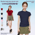 Crew-neck Slim-fit Basic Short-sleeve Bodycon - whimsywagon