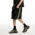 Men's Fashionable And Versatile Ripped Denim Shorts - whimsywagon