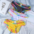 Transparent mesh quick-drying panties from CJ featuring breathable, lightweight fabric and a seamless design.
