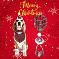 Christmas Dog Bandana | Santa Deer Print Scarf with Premium Fabric