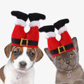 Dog Christmas Hat | Fleece Costume for Small Pets & Cats