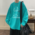 Cartoon Puppy T-Shirt - Long Sleeve Graphic Tee for Casual Wear