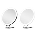 30X Magnifying Mirror with Light - 3 Color Dimmable & 360° Adjustable - whimsywagon