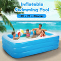 10ft Family Inflatable Pool - Large Blow Up Swimming Pool for Kids & Adults - whimsywagon