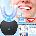 U-Shape Electric Toothbrush | 360° Automatic Cleaning with Blue Light Whitening Technology