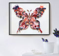 CJ 20-inch butterfly quilling illustration material pack slot showing colorful paper strips for detailed paper craft projects.