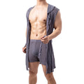 Luxury Men's Robe - Gold Dot Design, Elegant Gift for Him