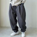Men's wide-leg harem pants by cj featuring loose fit, boho chic style with flowing, relaxed fabric and comfortable fit.