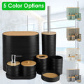Luxury Bathroom Accessories Set - 8-Piece Complete Collection for Vanity - whimsywagon