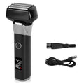 Precision Beard & Jawline Trimmer - 5-Blade Wet/Dry Electric Shaver with LED Display, IPX6 Waterproof - whimsywagon
