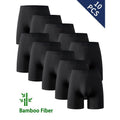 10pcs Men'S Bamboo Fiber Boxer Briefs Medium Stretch Solid