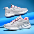 Women’s Waterproof Leather Sneakers – Soft Bottom Casual Walking Shoes for Daily Comfort