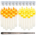 Magic Floating LED Candles - 12-Piece Flameless Set with Remote Control - whimsywagon