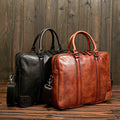 Premium Skeleton-Pattern Genuine Leather High-Grade Men’s Briefcase
