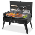 1Pc 16.7x10x17.7in Portable Charcoal Grill Foldable BBQ Suitcase Grill Shelf For Outdoor Camping Picnics Garden Grilling Fedex Shipping - whimsywagon