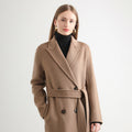 Women's Mid-length Woolen Wool Overcoat Coat