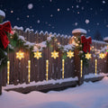 Christmas Icicle Snowflake Lights | LED String Decoration Shaped