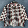 Short Plaid Short-sleeved Shirt - whimsywagon