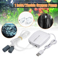 Aquarium Air Pump | Mini Silent Compressor with Single/Dual Outlet