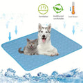 Self-cooling pet mat by cj with durable gel pad, designed to keep dogs and cats cool and comfortable in hot weather.