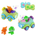 Rechargeable Dinosaur Remote Control Cars - 2-Pack Toy Set with Lights, Music & Sound | For Toddlers Age 3, 4, 5, 6 Years Old