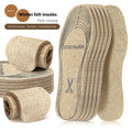Men's CJ warm wool carpet insoles with slow pressure cushion, DIY trim-to-fit design for comfort and support.