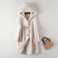 Women's Hooded Lambswool Warm Coat