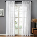 Modern Cotton Linen Curtains | Simple Solid Color Window Panels