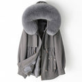 New Thickened Fur-and-Liner Detachable Coat