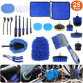 26-Piece Car Detailing Brush Kit - Interior & Exterior Cleaning Tools with Drill Brushes - whimsywagon