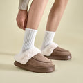 Men’s Indoor Plush Cotton Slippers – Non-Slip Thermal Home Shoes