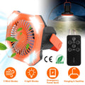 Camping Lantern Fan with Power Bank - 3-in-1 Portable with Remote Control & Hanging Hook - whimsywagon