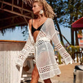 Cross-border AliExpressEbay New Springsummer Hollow-out Knitted Cardigan Crocheted Outerwear For Export Beach Sun Protection Dress - whimsywagon