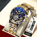 Men's Stainless Steel Watch - Classic Quartz Wristwatch with Secure Strap